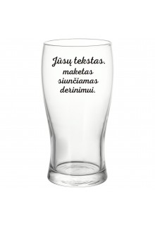 Alaus bokalas su Jūsų tekstu 500 ml 